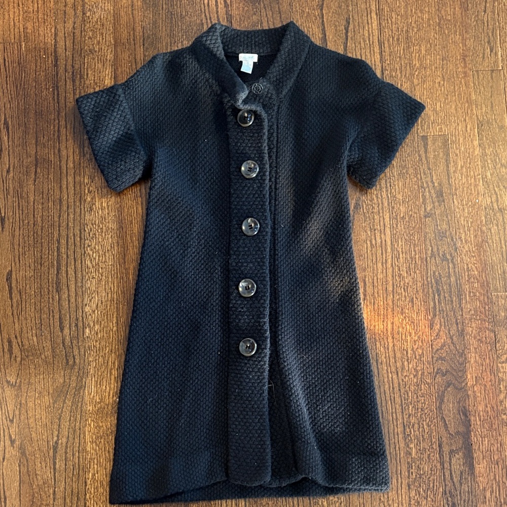 Aqua Stylish black Button-Up women knit sweater Dress size XS